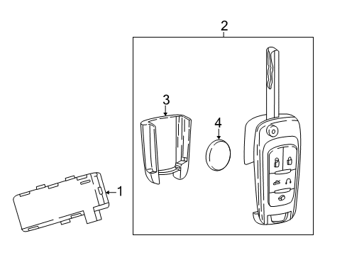 2017 Buick Cascada Receiver Diagram for 13500145