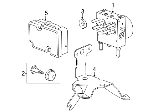 2007 Pontiac Solstice Modulator Valve Diagram for 15784868