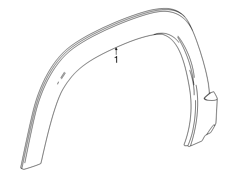 2025 GMC Terrain Exterior Trim - Fender Diagram