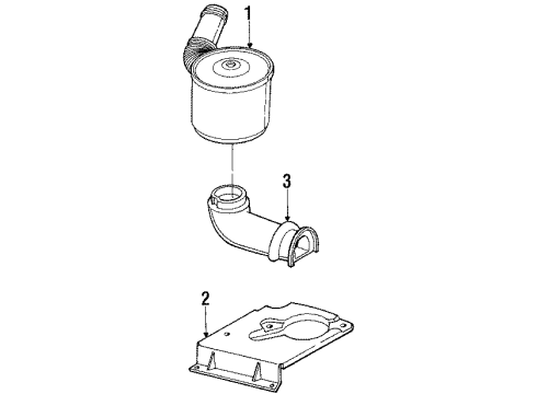 1987 Pontiac 6000 Air Intake Diagram 2 - Thumbnail