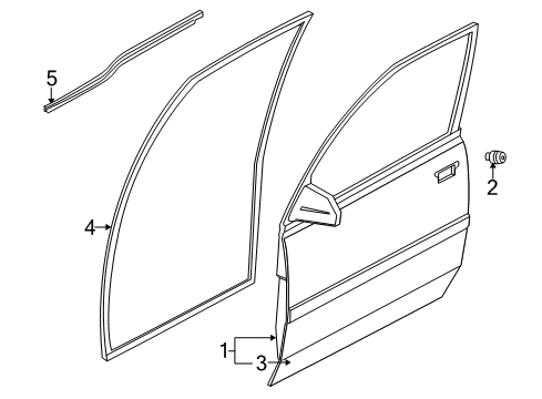 2001 Chevy Tracker Door & Components Diagram 2 - Thumbnail
