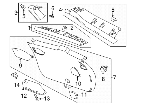 2024 Buick Encore GX Interior Trim - Lift Gate Diagram