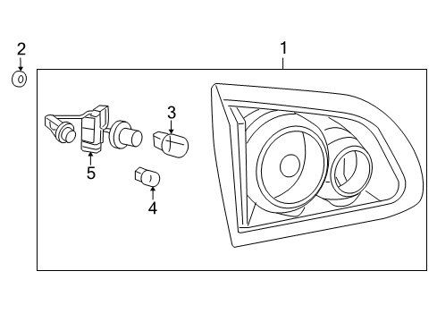 2012 Buick Enclave Bulbs Diagram 3 - Thumbnail