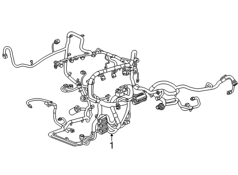 2017 Chevy Silverado 1500 Engine Harness Diagram for 84246466