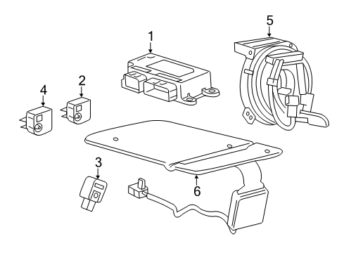 2019 GMC Terrain Supplemental Restraint System Diagram 2 - Thumbnail