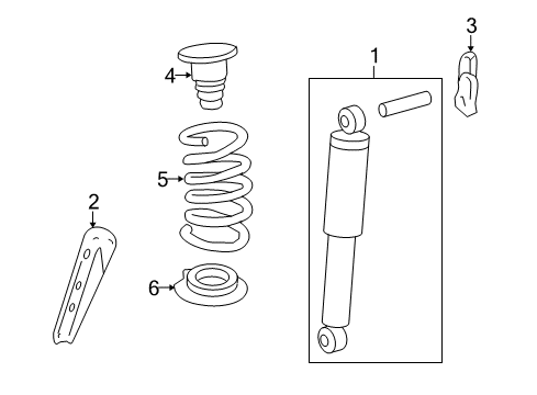 2008 Buick Enclave Shocks & Components Diagram 2 - Thumbnail