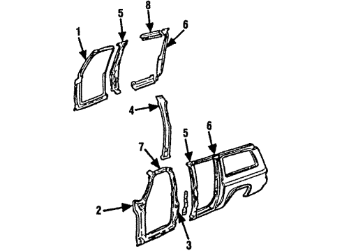 1990 Chevy V1500 Suburban Uniside Diagram