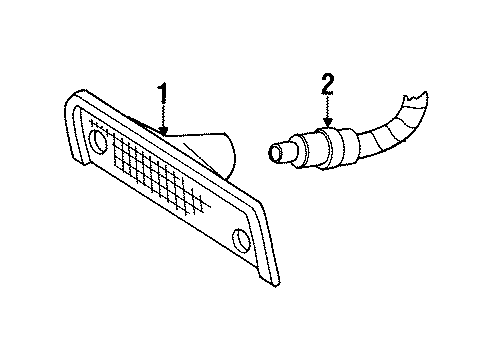 1988 Buick Electra Side Marker Lamps Diagram 2 - Thumbnail