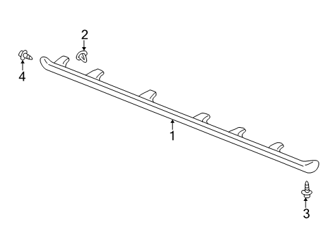 2003 Pontiac Sunfire Exterior Trim - Pillars Diagram 2 - Thumbnail