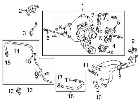 2023 Cadillac CT4 Support Brace Diagram for 12711864