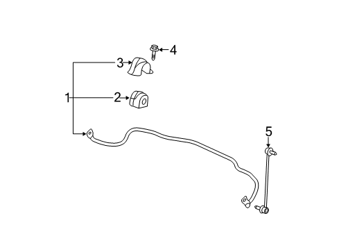 2012 Buick LaCrosse Stabilizer Bar & Components Diagram 2 - Thumbnail