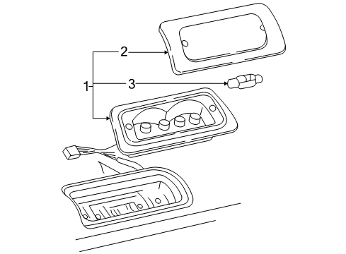 1994 Chevy S10 High Mount Lamps Diagram