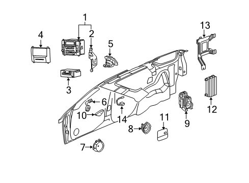2005 Cadillac SRX Sound System Diagram