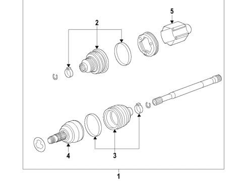 2025 Cadillac XT4 Front Axle Diagram
