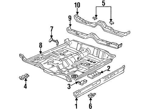 1996 Cadillac DeVille Rocker Panel Diagram