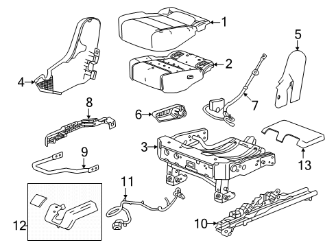 2025 Chevy Traverse Second Row Seats Diagram 2 - Thumbnail