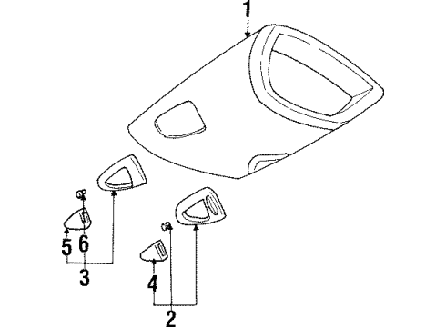 1992 Oldsmobile Achieva Overhead Console Diagram