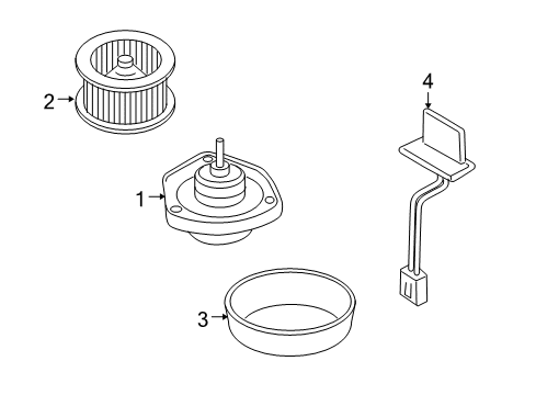 2008 Pontiac G5 Blower Motor Diagram for 25776197