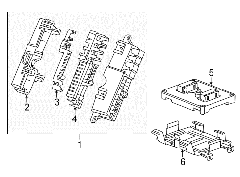 2012 Chevy Volt Retainer Plate Diagram for 20971962