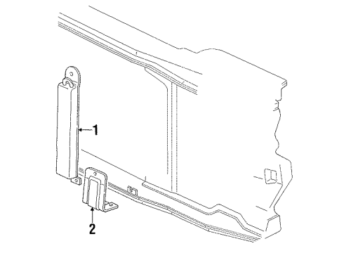 1992 Chevy C1500 Power Steering Oil Cooler - Belts Diagram 2 - Thumbnail