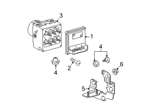 2011 Chevy Malibu ABS Components Diagram