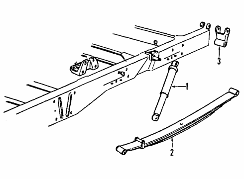 1990 Chevy G30 Rear Suspension Components Diagram