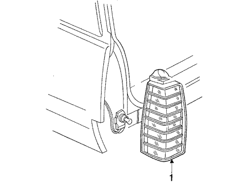 1991 Chevy Cavalier Tail Lamps Diagram 3 - Thumbnail