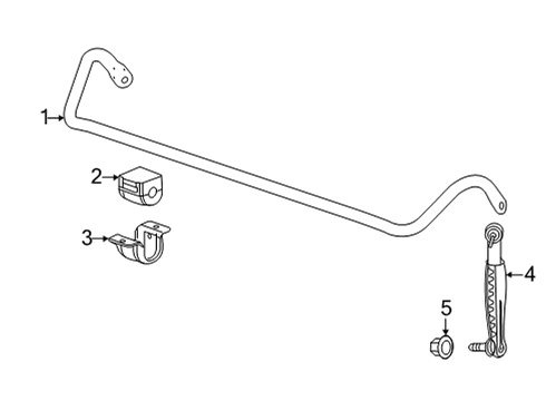 2020 Cadillac CT4 Stabilizer Bar & Components Diagram 2 - Thumbnail