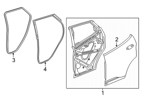 2022 Chevy Bolt EUV Door & Components Diagram 2 - Thumbnail