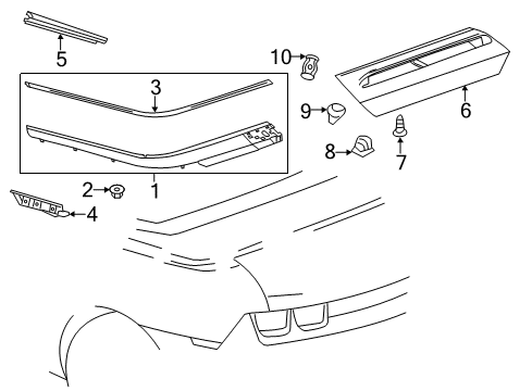 2012 Chevy Camaro Hook Bolt Diagram for 11548867