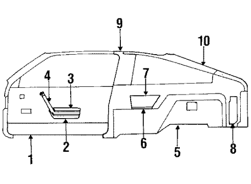 1986 Buick Skyhawk Interior Trim Diagram 2 - Thumbnail
