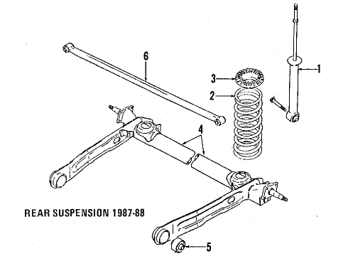 1987 Chevy Sprint Rear Axle Diagram