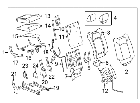 2011 Chevy Traverse Third Row Seats Diagram