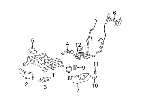 2008 Cadillac STS Tracks & Components Diagram