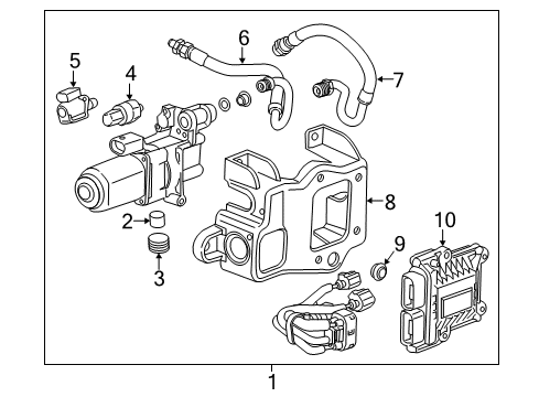 2017 Cadillac ATS Control Module, Rear Diagram for 86788448