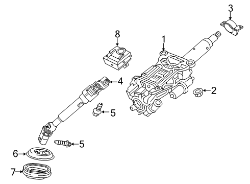 2020 Chevy Blazer Steering Column Assembly Diagram