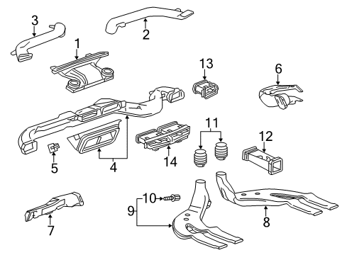 2016 Cadillac XTS Adapter Diagram for 13305443