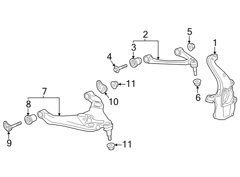 2023 Chevy Colorado Lower Control Arm - Front Diagram