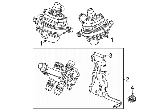 2025 Cadillac OPTIQ Water Pump Diagram
