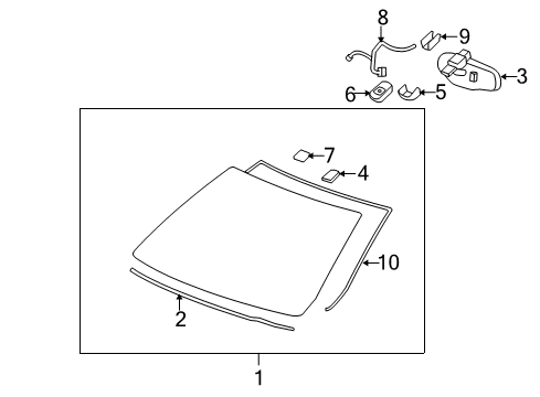 2006 Buick Lucerne Rain Sensor Diagram for 25831579