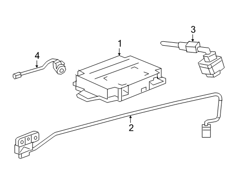2018 GMC Acadia Control Module Diagram for 84471308