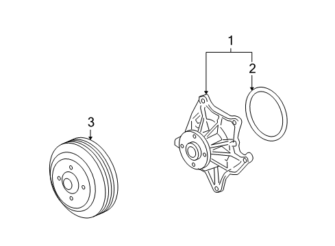 2007 Cadillac STS Water Pump Diagram 2 - Thumbnail