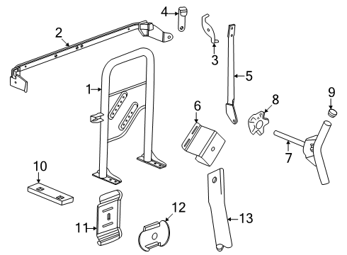 2025 Chevy Colorado Spare Tire Carrier Diagram 2 - Thumbnail