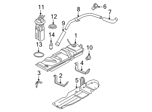 2004 Chevy Blazer Fuel Pump Diagram for 19369951