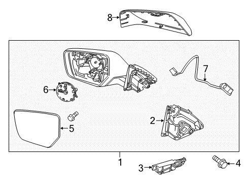 2015 Chevy Impala Mirrors Diagram 2 - Thumbnail