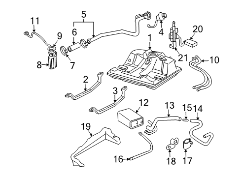 2007 Chevy Monte Carlo Solenoid Valve Diagram for 20941985