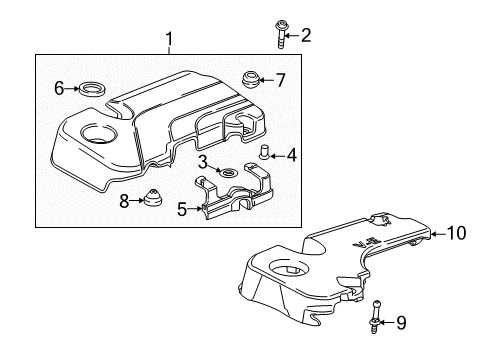 2025 Chevy Malibu Engine Appearance Cover Diagram
