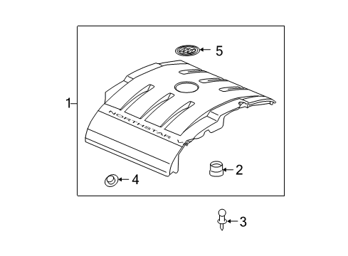 2010 Buick Lucerne Engine Appearance Cover Diagram 2 - Thumbnail