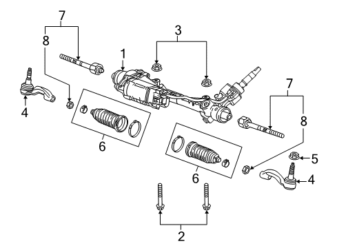2017 Cadillac ATS Gear Assembly Diagram for 84558032