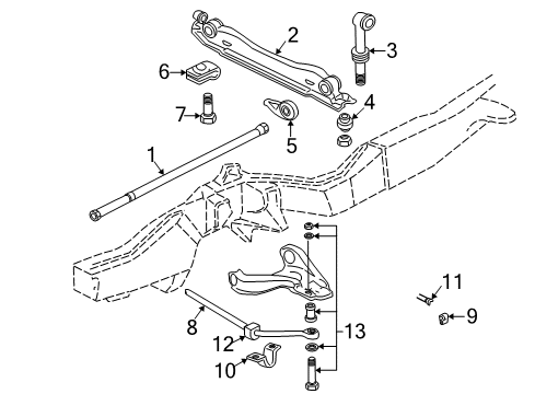 2000 Chevy S10 Stabilizer Bar & Components Diagram 4 - Thumbnail